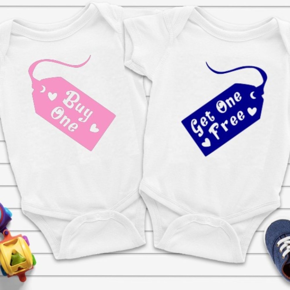 Twins Baby Onesies Multiple sizes/colors -2 onesie